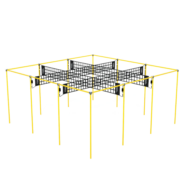 Permanent 9 Square Castle Squares in yellow