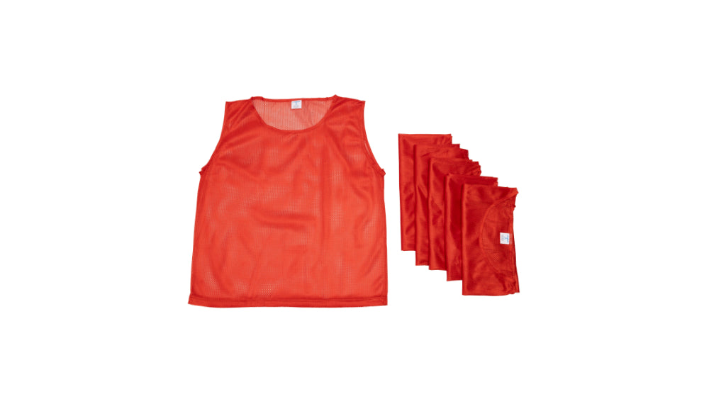 red pinnies for sports