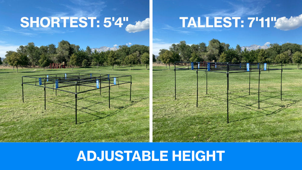 height adjustable 9 square