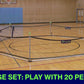 large portable gaga ball pit with net